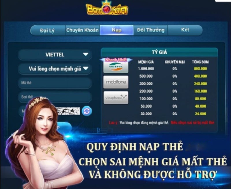Hàng trăm game đổi thưởng đang đợi bạn tại Bomtan Win